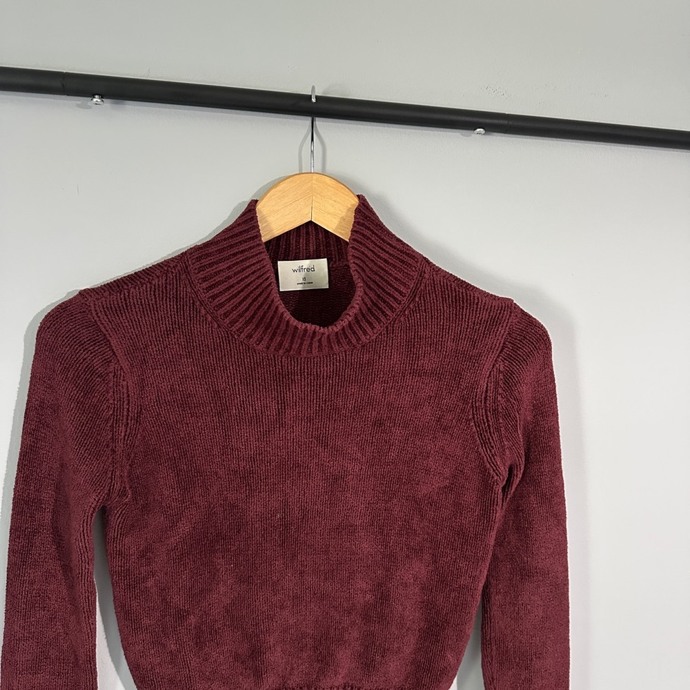 Wilfred Deep Red Ribbed Sweater - Picture 5 of 6